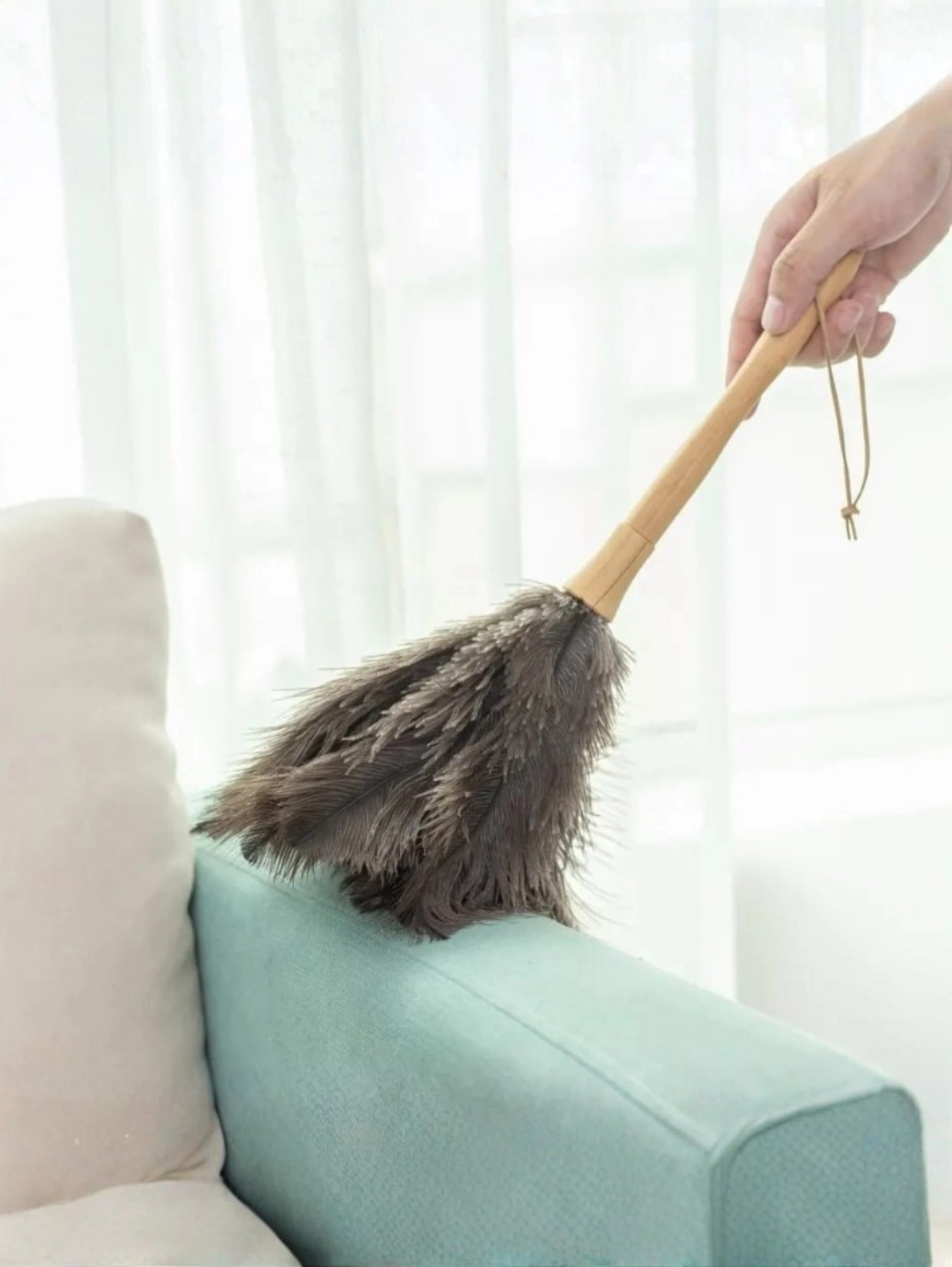 Devekuşu Tüyü Tozluk