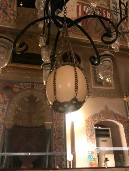 Devekuşu Yumurta Askısı Metal Makrome 